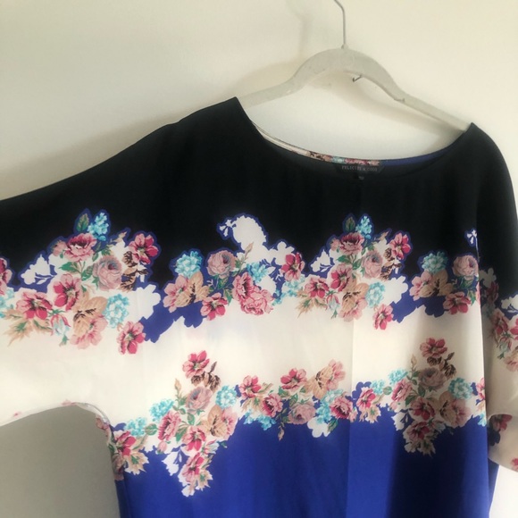 Tunic Dress Nordstrom xl floral blue - Picture 2 of 4